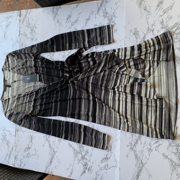 BCBGMaxAzria Striped Midi Dress - Picture 6 of 8